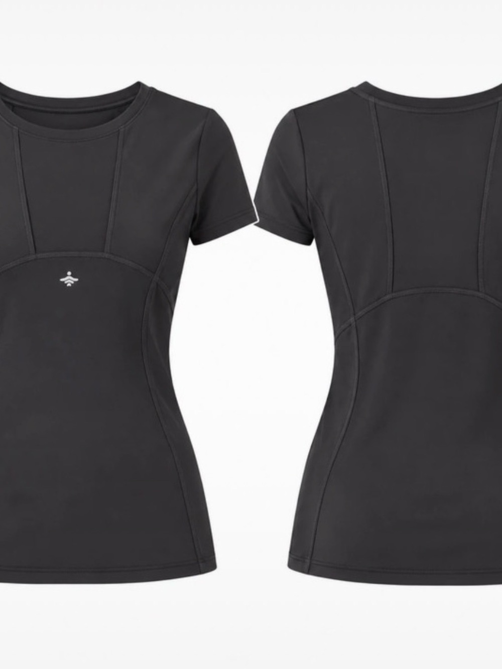 HALARA Black Short-Sleeve Performance Tee